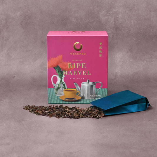 Ripe Marvel, Ripe Pu'er Loose Tea Sachets - TEASPEC