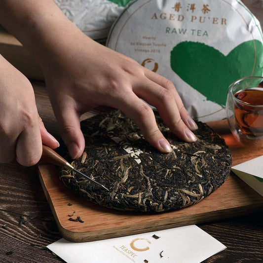 Hearty Raw Pu’er Compressed Tea Cake - TEASPEC