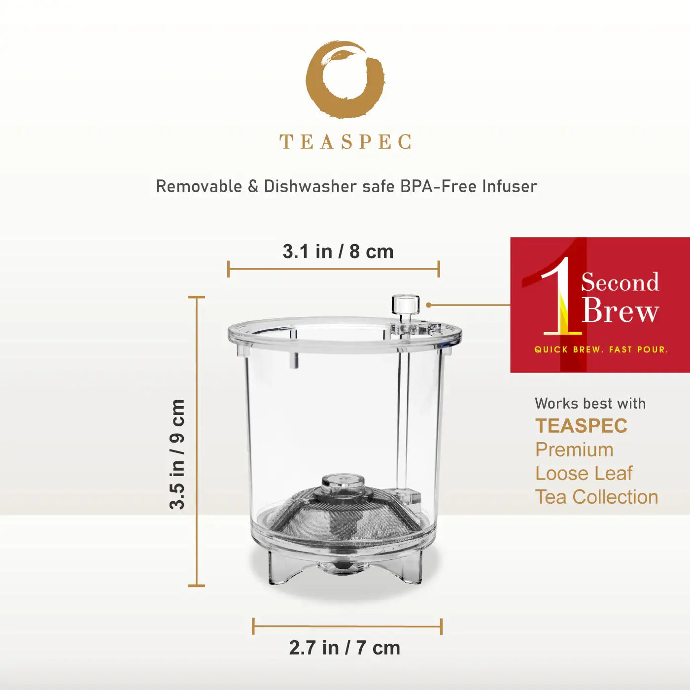 Lazy Pour Glass Teapot 900ml