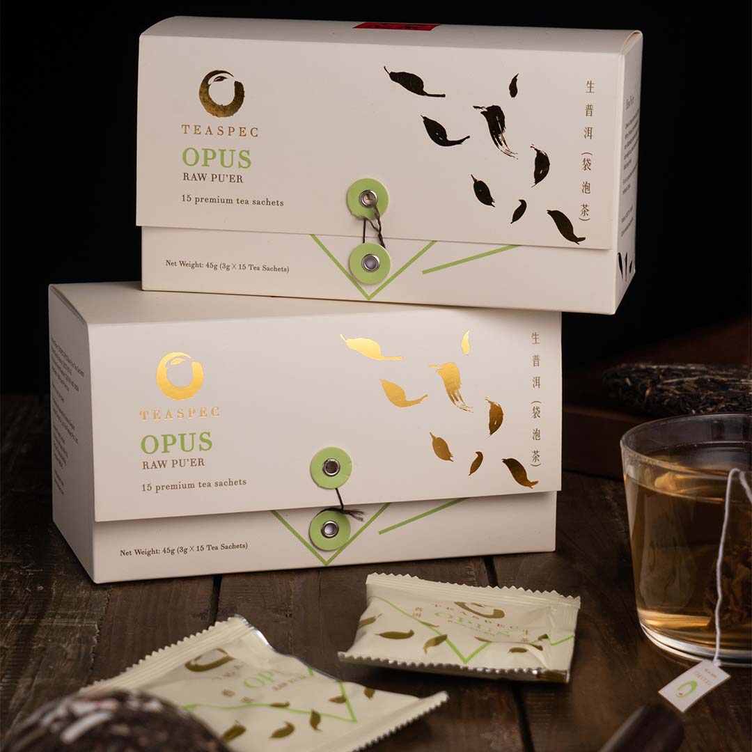 Opus Raw, Raw Pu'er Tea Sachets (UK delivery only)